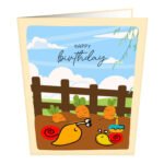 B’Day Snail Greeting Card