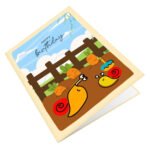 B’Day Snail Greeting Card