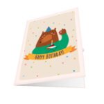 Birthday Brown Bear Greeting Card
