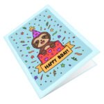 Birthday Sloth Greeting Card