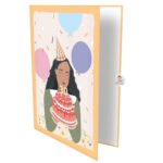 Blowing Cake Greeting Card