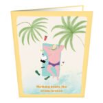Chill Sunbathing Day Greeting Card