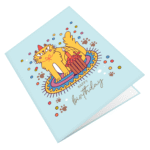 Crazy Birthday Cat Greeting Card
