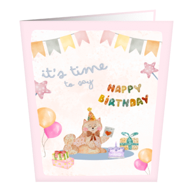 Cutie Cat and Gift Greeting Card – A Little Box of Joy, Mischief, and Pure Cuteness