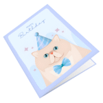 Festive Cat Greeting Card