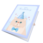 Festive Cat Greeting Card