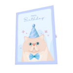 Festive Cat Greeting Card