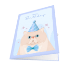 Festive Cat Greeting Card