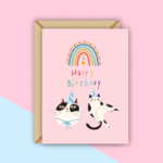 Chuppy B’Day Cat Greeting Card