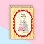 Curious Cat Greeting Card