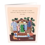 Happy Girl Clothing Greeting Card