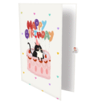 Lazy B’Day Cat Greeting Card (1)