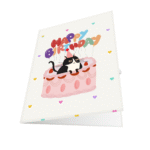 Lazy B’Day Cat Greeting Card (1)