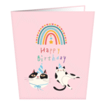 Chuppy B’Day Cat Greeting Card