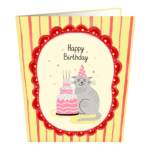 Curious Cat Greeting Card