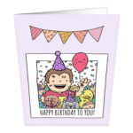 Funny Birthday With Friends Greeting Card