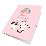Chuppy B’Day Cat Greeting Card