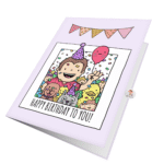 Funny Birthday With Friends Greeting Card