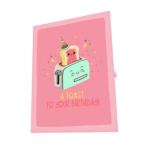 Toasting Birthday Greeting Card