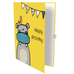 Hippo Birthday Greeting Card