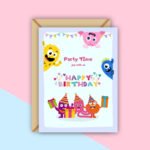 Monster Birthday Greeting Card