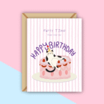 Slay Birthday Cat Greeting Card
