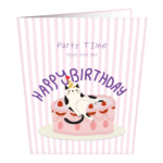 Slay Birthday Cat Greeting Card (1)