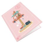 Xmas Cats House Greeting Card