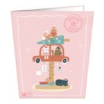 Xmas Cats House Greeting Card